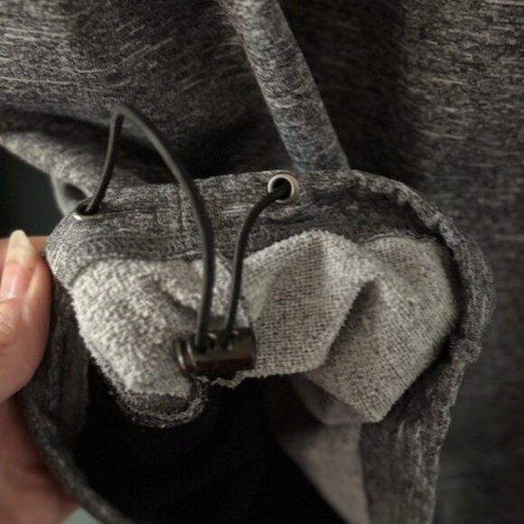 NFL Cincinnati Bengals L 1/4 Zip Pullover Sweatshirt Gray Wash Logo Cozy Pocket - Picture 7 of 8